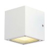 PLAYGROUD CUBE Nástěnné svítidlo, těleso hliník, povrch bílá, difuzor sklo mat, pro zářivku, nebo LED 2x9W, GX53, 230V, IP44, tř.1, rozměry 115x108x110mm, svítí nahoru/dolů náhled 1