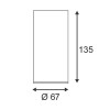  BIARITZ stropní 1x35W GU10 Stropní bodové svítidlo, těleso hliník, povrch bílá, pro žárovku 1x35W, GU10 ES50, 230V, IP20, d=67mm, h=135mm. náhled 3