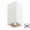 ODETA W2 Nástěnné svítidlo, těleso hliník, povrch šedostříbrná, 2x75W, GU10 ES111, 230V, IP44, 130x275x130mm, svítí nahoru/dolů náhled 2