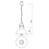 CASTELOE S2 Závěsné svítidlo, základna kov, povrch černá, pro žárovku 1x42W, E27, 230V, IP20, tř.1, rozměry d=345mm, h=320mm, vč. závěs lanka h=1765mm, lze zkrátit. náhled 3