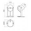 DOSTE TL 1x42W, E27 Stolní lampa, nastav. směr svícení, těleso kov a dřevo světlé, povrch černá, pro žárovku 1x42W, E27, 230V, IP20, tř.2, rozměry d=230mm, h=390mm, včetně vypínače kabelu. náhled 2