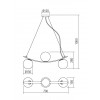 REZON HL II 3x28W, E14 Závěsné svítidlo, těleso kov, povrch zlatá mat, difuzor sklo opál, pro žárovku 3x28W, E14, 230V, IP20, tř.1, rozměry l=700mm, vč závěs lanka l=1000mm, lze zkrátit. náhled 5