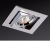 BIBI 1x50W GU10 Vestavné stropní bodové svítidlo, těleso zinek, povrch bílá mat, nastavitelný směr svícení, pro žárovku 1x50W, GU10, IP20, tř.3, rozměry 90x90x70mm náhled 2