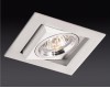 BIBI 1x50W GU10 Vestavné stropní bodové svítidlo, těleso zinek, povrch bílá mat, nastavitelný směr svícení, pro žárovku 1x50W, GU10, IP20, tř.3, rozměry 90x90x70mm náhled 1