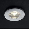 LERO ROUND LED 1x1W Vestavné stropní bodové svítidlo, těleso hliník, povrch broušený, difuzor polykarbonát, LED 1x1W, 67lm, neutrální 4000K, 230V, IP20, tř.1, rozměry 31x21x26mm náhled 1