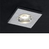 LERO SQUARE LED 1x1W Vestavné stropní bodové svítidlo, těleso hliník, povrch broušený, difuzor polykarbonát, LED 1x1W, 67lm, neutrální 4000K, 230V, IP20, tř.1, rozměry 30x26x16mm náhled 1