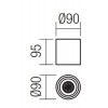 KOPLIK R, 35W, GU10, IP65 Stropní venkovní bodové svítidlo, těleso hliník, povrch bílá, pro žárovku 1x35W, GU10, 230V, IP65, tř.1, rozměry d=90mm, h=95mm. náhled 3