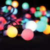 2in1 RGB+bílá 100xLED 10m venkovní IP44 Vánoční osvětlení venkovní na stromeček řetěz, 100xLED barevné RGB a neutrální bílá kouličky,  svítící část 10m rozteč LED 10cm, 8 nastav fukncí svítí/bliká, čas náhled 1