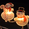 SL SNĚHULÁK 6LED VÝPRODEJ Vánoční řetěz 6x LED, sněhulák, rozměr 8cm, teplá, délka svítící části 1,2m, svítí stále, napájení 2xAA baterie, IP20, transparentní kabel, s přísavkami náhled 2