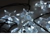 20xLED hvězdy bílá, IP20, 3m VÝPRODEJ Vánoční řetěz 20x LED, hvězdy, denní, délka svítící části 3m, rozteč LED 15cm, svítí stále, napájení adaptér 230V, IP20, zelený kabel, přívod 3m náhled 1
