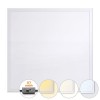 TAHLED LED panel SQ 36W, CCT, Backlit Stropní, nebo podhledové svítidlo, těleso hliník, povrch bílá, difuzor plast opál, Backlit LED panel 36W, 3960lm, přepínačem CCT teplota teplá 3000K/neutrální/denní 5000K, Ra80, 230V, IP20, 595x595mm náhled 1