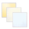 TAHLED LED panel SQ 36W, CCT, Backlit Stropní, nebo podhledové svítidlo, těleso hliník, povrch bílá, difuzor plast opál, Backlit LED panel 36W, 3960lm, přepínačem CCT teplota teplá 3000K/neutrální/denní 5000K, Ra80, 230V, IP20, 595x595mm náhled 2