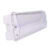 SURI LED 3,2W IP65 NOUZOVÉ Nouzové svítidlo, výdrž baterie NiCd >3h, těleso plast, povrch bílá, kryt plast čirý, LED 3,2W, 175lm, 230V, IP20, tř.1, rozměry 352x110x67mm. náhled 2