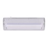SURI LED 6W NOUZOVÉ Nouzové svítidlo, výdrž baterie LiFePo4 >3h, těleso plast, povrch bílá, kryt plast čirý, LED 6W, 270lm, 230V, IP20, tř.1, rozměry 352x110x67mm. náhled 1
