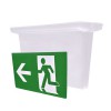 Cedule nouzová Stropní cedule na nouzové osvětlení, sada 4 samolepících piktogramů, těleso plast, rozměry 325x185x110mm. náhled 4