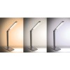 MENY LED 10W nabíjení Stolní lampa, vyklápěcí rameno, těleso kov, povrch šedá, LED 10W, 400lm, dotyk. CCT nastav teplota 3000K-6000K, stmív., 230V, IP20, 350x40x7mm, vč. bezdrátové nabíjení na telefon náhled 6