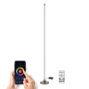 POPE FL 18W  SMART Wifi Stojací lampa, těleso kov, povrch černá, dif plast opál, Smart, Tuya, WiFi, LED 18W, 550lm, teplá 3000K, dálk. ovl. (součástí) stmívatelné, RGB, Ra80, 230V, IP20, rozměry d=155mm, h=1480mm. náhled 1