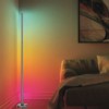POPE FL 18W  SMART Wifi Stojací lampa, těleso kov, povrch černá, dif plast opál, Smart, Tuya, WiFi, LED 18W, 550lm, teplá 3000K, dálk. ovl. (součástí) stmívatelné, RGB, Ra80, 230V, IP20, rozměry d=155mm, h=1480mm. náhled 4