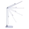 MATRO TL 10W CCT Stolní lampa s nočním světélkem, vyklápěcí a natáčecí rameno, těleso plast, povrch bílá a šedá, LED 10W, 800lm, CCT nastav teplota 3000K-6000K, stmív., napájení přes USB, IP20, 450x155x370mm. náhled 5