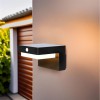 NESPO WL 5W SOLAR Nástěnné venkovní svítidlo, těleso černá, PIR senzor pohybu záběr 120°, dosah 7m, LED 5W, 400lm, teplá 3000K, Ra80, napájení solární panel, baterie, trvale 1h, IP54, 120x114x80mm. náhled 5