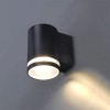 RAILY 1x30W, GU10, IP54 Nástěnné venkovní svítidlo, materiál hliník, povrch černá, difuzor plast opál, pro žárovku 1x30W, GU10, 230V, IP54, rozměry d=75mm, h=110mm, svítí dolů. náhled 6