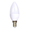LED žárovka 6W E14 Světelný zdroj LED žárovka svíčková, materiál kov, difuzor plast opál, LED 6W, 510lm, E14, neutrální 4000K, 230V, střední životnost 20.000h, rozměry d=37mm, h=104mm. náhled 1