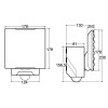 AMINETE LED 1x48W PIR IP54 Nástěnné venkovní svítidlo, plast bílá, PIR senzor, záběr 240°, dosah 12m, čas 5s-15min, soumrak 2-1000lx, LED 1x48W, neutrál 4000K, 4400lm, 230V, IP54, tř.1. tepl -20+50, rozměry 230x178x130mm náhled 3