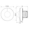 MRENTIV ROUIN čidlo PIR COM1 PIR - kvalitní stropní vestavný pohybový senzor, záběr 360°/180°, dosah 23x6m, čas sepnutí 5s-15min, soumrak 2-1000lx, COM1, max.2000W max 8 zářivek, teplota -20-50°C, 230V, IP54, 124x124x78mm náhled 2