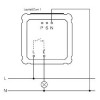 ARDITEMI senzor US COM1 US - kvalitní stropní vest detektor přítomnosti, záběr 360°/180°, ultrazvuk 40KHz, dosah až 3x20m, čas sepnutí 30s-30min, soumr 10-1000lx, COM1, max.2000W, teplota -25/+55°C, 230V, IP20, 120x120x73mm náhled 4