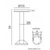 PORO III Sloupkové venkovní svítidlo, těleso plast, kryt hliník,  povrch šedá, difuzor plast opál, LED 15W, 1121lm, neutrální 4000K, Ra80, 230V, IP65, rozměry 450x175x60mm, svítí dolů náhled 2