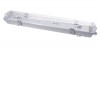 FORFEX 2x120 G13, IP65 Průmyslové svítidlo prachotěsné, těleso plast bílá, kryt plast čirý, pro 2x LED zářivky T8/G13,  l=1200mm, 230V, IP65, rozměry 1265x105x85mm, LED trubice SAMOSTATNĚ, jednostranné zapojení náhled 1