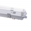 FORFEX 2x120 G13, IP65 Průmyslové svítidlo prachotěsné, těleso plast bílá, kryt plast čirý, pro 2x LED zářivky T8/G13,  l=1200mm, 230V, IP65, rozměry 1265x105x85mm, LED trubice SAMOSTATNĚ, jednostranné zapojení náhled 4