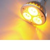 LED E27 R LED žárovka, těleso kov šedostříbrná, 3x LED čip červená, LED 3,6, E27, 230V, úhel svícení 60°, IP20. náhled 4