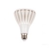LED žárovka 20W E27, 3F, TRIAC Světelný zdroj bodová LED žárovka, materiál hliník, povrch bílá, LED 20W, E27, PAR30, teplá 3000K, 1600lm, stmív. TRIAC, Ra85, vyzař. úhel 24°, rozměry d=95mm, l=123mm. náhled 2