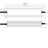 LED zdroj 12V 150W, IP67 Napájecí zdroj pro LED pásky, vstup 230V, výstup 12V, 150W, IP67, rozměry 208x58x32mm, ochrana proti přehřátí, zkratu a přetížení. náhled 7