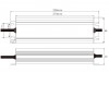 LED zdroj 24V 600W, IP67 Napájecí zdroj pro LED pásky, vstup 230V, výstup 24V, 500W, IP67, rozměry 290x102×37mm, ochrana proti přehřátí, zkratu a přetížení. náhled 7