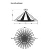 PIR čidlo C 360°/120°, IP20 PIR - Pohybové čidlo stropní pro spínání osvětlení plast bílý, záběr 360°, dosah max 6m, čas 10s-7minut, IP20, tř.2, 230V, 300W/1200W, d=115mm, h=58mm. náhled 3