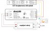 RF-DIM přijímač 2x5A 12-24V CCT RF přijímač pro stmívání CCT LED pásků zátěž max 2x5A, 12V/120W, 24V/240W, napájení 12-24V, dosah až 100m, rozměry 97x33x18mm, lze spárovat max 10 vysílačů na 1 přijímač náhled 4