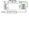 KADET - RF-DIM RGBW RF přijímač 4x5A, 12V-36V RF přijímač pro řízení RGBW LED pásků, napájení 12V-36V, 4x5A (60W/kanál/12V, 240W/12V celkem, 120W/kanál/24V, 480W/24V celkem), IP20, rozměry 175x45x27mm náhled 4