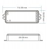 RF příjimač CCT 2x5A, 12V-24V, TUYA RF přijímač pro stmívání CCT LED pásků zátěž max 2x5A, 12V/120W, 24V/240W, napájení 12V-36V, TUYA WiFi, dosah až 30m, rozměry 114x38x20mm, lze spárovat max 10 vysílačů na 1 přijímač náhled 3