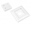 KADET - RF-DIM W 2CH vysílač stmívač 2 zónový, RF bezdrátový nástěnný vysílač bílý, pro stmívání LED svítidel a LED pásků napájení baterie CR2032, dosah až 30m, rozměry 86x86x14mm, lze spárovat neomezeně vysílačů na 1 přijímač náhled 3