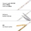 LED pásekBOČNÍ 120LED/m, 9W/m, 12V LED pásek s bočním svitem, těleso plast, povrch bílá, 120LED/m, 9W/m, neutrální 4000K, 880lm/m, Ra80, dělení po 25mm, 12V, rozměry w=6mm, l=5000mm, cena za 1m náhled 5