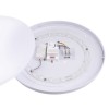 KARST 18W, IP44, SENZOR Stropní nebo nástěnné svítidlo, senzor pohybu, těleso kov, povrch bílá, difuzor plast opál, LED 18W, neutrální 4000K, 1750lm, Ra80, 230V, IP44, rozměry d=330mm, h=45mm. náhled 2