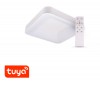 CASACU PL SQ 60W, SMART Stropní svítidlo, těleso kov, povrch černá, dif plast opál, LED 60W,  smart TUYA WIFI, dálk ovladačem (součástí) CCT nast teplota teplá 3000K - denní 6000K, stmív.,230V, IP20, rozměry 600x600x90mm. náhled 3