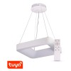 CASACU HL SQ 60W, SMART Závěsné svítidlo, kov, bílá, dif plast opál, LED 60W, smart TUYA WIFI, dálk ovl (součástí) CCT nast teplota teplá 3000K - denní 6000K, stmív.,230V, IP20, 600x600mm, vč závěs lanka l=1500mm, lze zkr. náhled 4