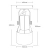 MUTABI WL 1x45W, E27, PAR30 Nástěnné svítidlo, nastav. směr svícení, těleso kov a plast, povrch bílá, pro žárovku 1x45W, E27, 230V, IP20,  rozměry d=100mm, h=230mm. náhled 4