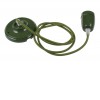 GLYKOS 1x8W, E27 Závěsný kabel s objímkou, těleso keramika zelená, pro žárovku 1x8W, E27. 230V, IP20, rozměry d=46mm, h=60mm, vč závěs kabelu l=1300mm lze zkrátit. náhled 1