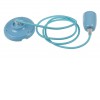 GLYKOS 1x8W, E27 Závěsný kabel s objímkou, těleso keramika modrá, pro žárovku 1x8W, E27. 230V, IP20, rozměry d=46mm, h=60mm, vč závěs kabelu l=1300mm lze zkrátit. náhled 1