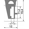 SREK I pásek Silikonový profil, BOČNĚ OHEBNÝ, pro instalaci LED pásků šířky max w=10mm, s příkonem pásku max w=12W/m, rozměry 12x19mm, cena za 1m náhled 3