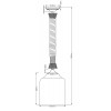 JAR 04 60W E27 Závěsné svítidlo, tvar láhve, základna kov, povrch černá, kryt sklo transparentní, pro žárovku 1x60W, E27, 230V, IP20, tř.1, d=245mm, závěsné lano l=1500mm, lze zkrátit. náhled 4
